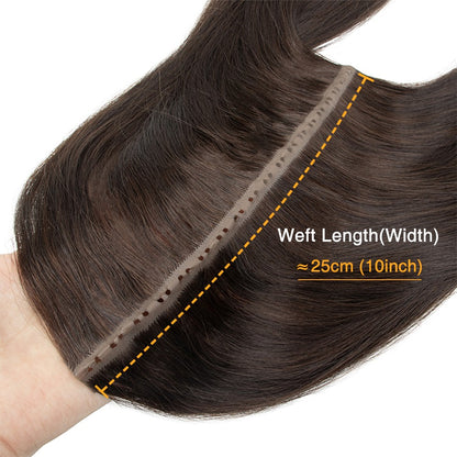 Extensões de cabelo humano Butterfly Twin Tabs Invisible Weft Trama Invisível Fita Plana PU Buraco Invisível Cabelo Humano Real de 25cm Sem Cola 40-50g