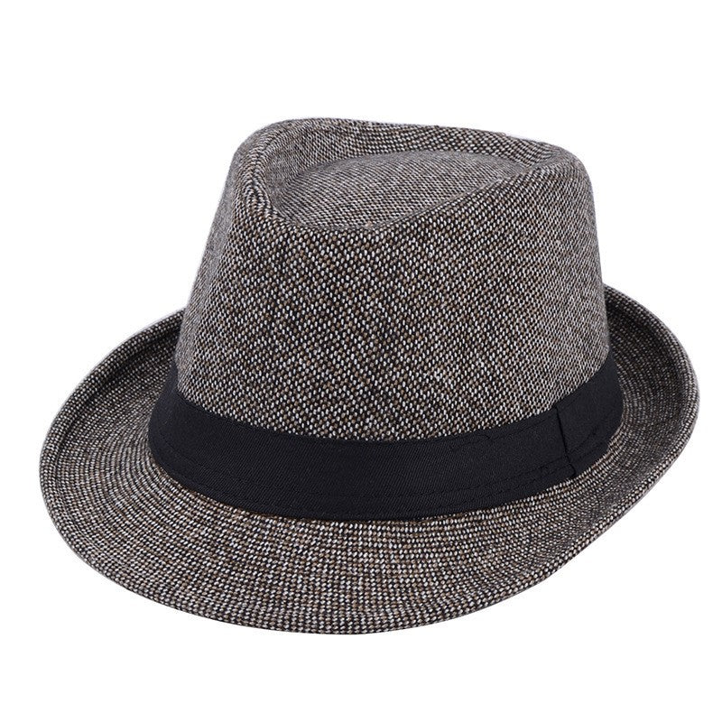 Chapéu de Lã para Casamento Primavera Verão para Homens de Meia-Idade, Casal, Moda Outono Inverno, Festa Xadrez, Design de Luxo, Chapéu Jazz Fedora para Mulheres