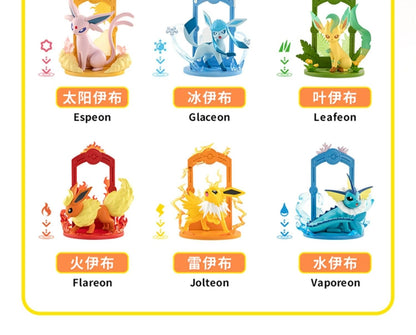 9 Figuras de Pokémon Eeveelution Espeon Sylveon Glaceon Leafeon Vaporeon Umbreon Flareon Anime Figure Pocket Monster Brinquedo