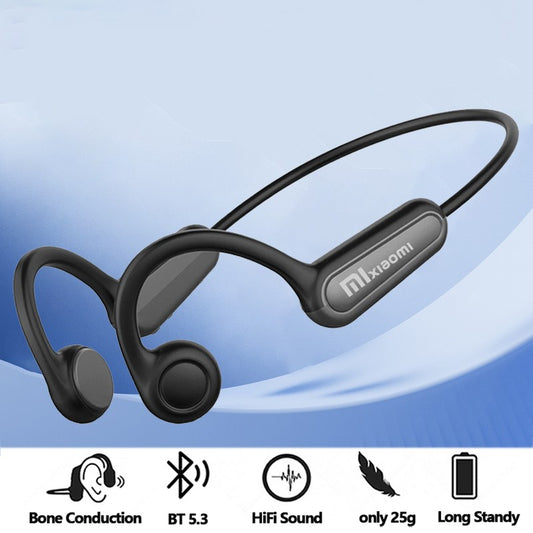 Real Bone Conduction Headphone Wireless Earphone Bluetooth 5.3 Sports Headsets Hands-free with Mic for Running