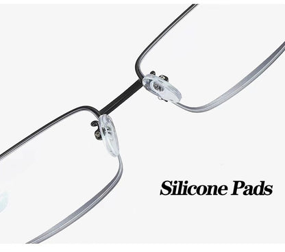 Progressive Men's Eyeglasses Frame Multifocal Reading Glasses Anti Blue Light Eyewear Near Far Sight Glasse escuadras de metal+4