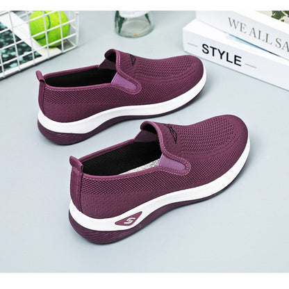Women Casual Sports Shoes Breathable Lightweight Sneakers Anti-slip Flats Outdoor Running Walking Shoes Female Vulcanized Shoes