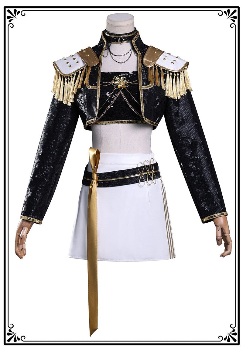 Black Golden Rumi Zoey Mira Cosplay Cosplay Costume Wig Women Suit Halloween Party Role Playing Outfit