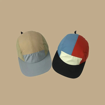 2024 Boné de 5 Painéis Secagem Rápida Retalhos Verão Masculino Feminino Chapéu Esportivo de Alta Qualidade Ajustado para Golfe Ossos Masculinos Bonés Snapback 56-60cm