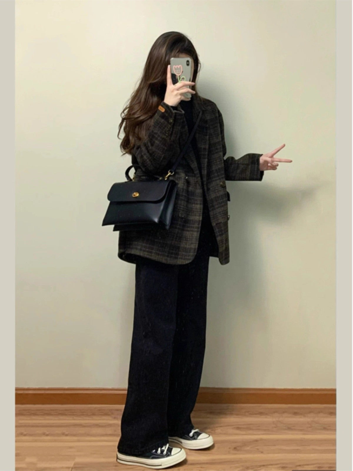 Temperament 2025 New Autumn Winter Women Woolen Suit Thick Coat Korean Style Wool Overcoat Female Office Lady Tops Female Jacket