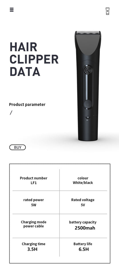 Xiaomi Mijia Hair Clipper Wireless Hair Cutting Trimmer Barber Cutter Titanium Alloy Blade Trimer for Men Electric Shaver