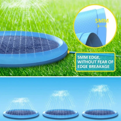 Piscina Inflável para Cães Tapete Aspersor para Cães Tapete de Resfriamento para Cães Brinquedo Interativo para Cães Chafariz Almofada de Aspersão para Animais de Estimação