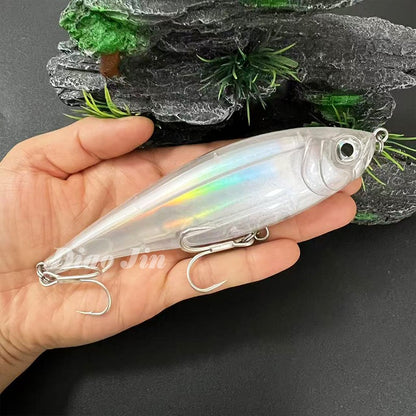 Iscas de Pesca Lápis 130mm 48g para Pesca em Água Salgada, Truta, Pesca Artificial, Twitchbait Rígido, Wobblers Flutuantes 3D para Pesca com Twitch