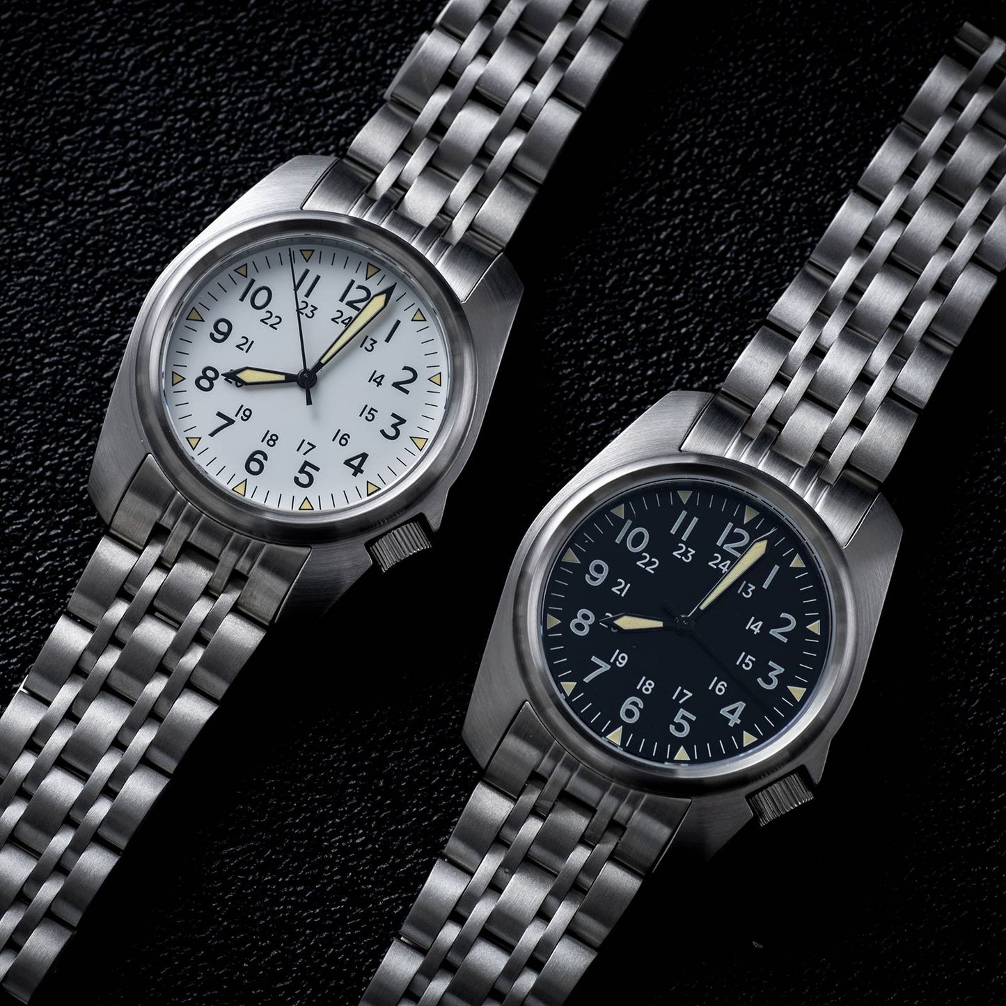 Sapphire Crystal Men Watches Japan movement waterproof 5Bar Swimming Luxury Business Stainless Steel vintage Pilot Men watch