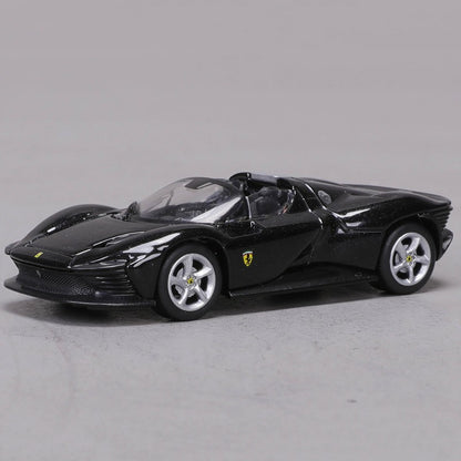 New In Stock Bburago 1:64 Ferrari 812 Competizione Yellow Alloy Miniature Ferrari Datyona Sp3 Sports Diecast Model Custom Toys