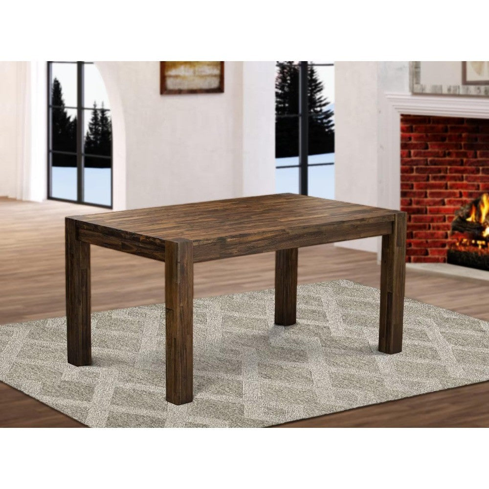 East West Furniture CN6-07-T Celina Dining Room Table - Rectangle Rustic Farmhouse Table , 36x60 Inch, Jacobean