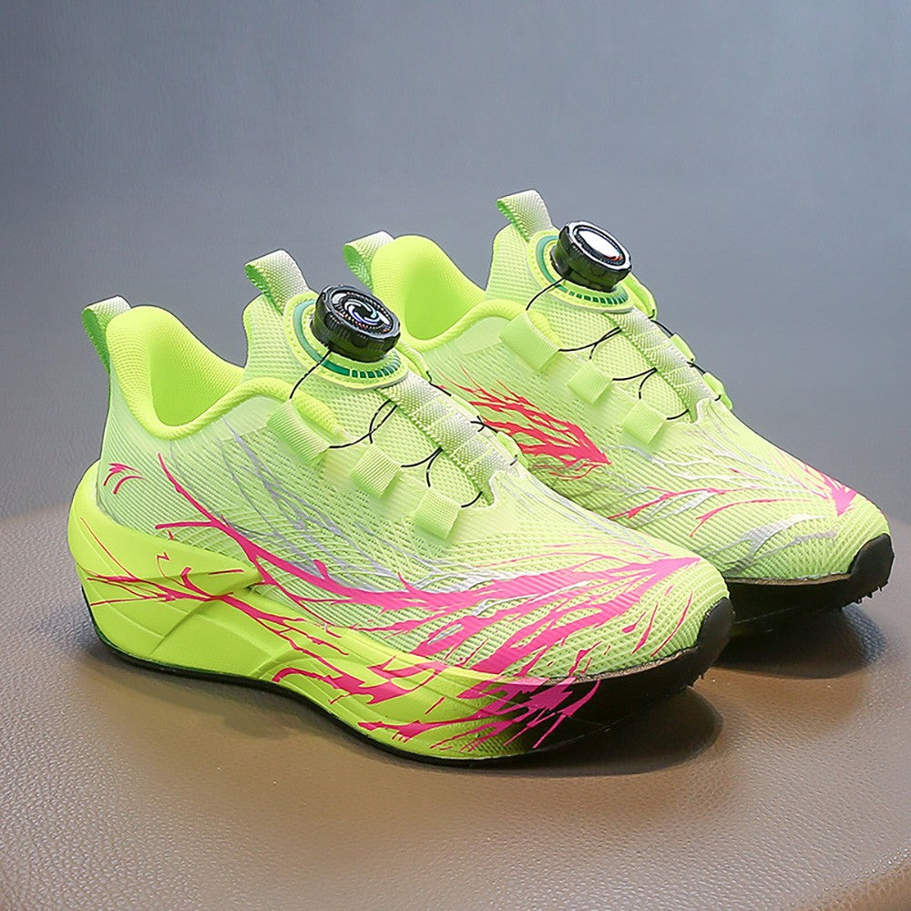 Autumn Sport Shoes For Children Mesh Breathable Teenager Kid's Sneakers Soft-soled Lightweight Boy's Girl's Running Shoes