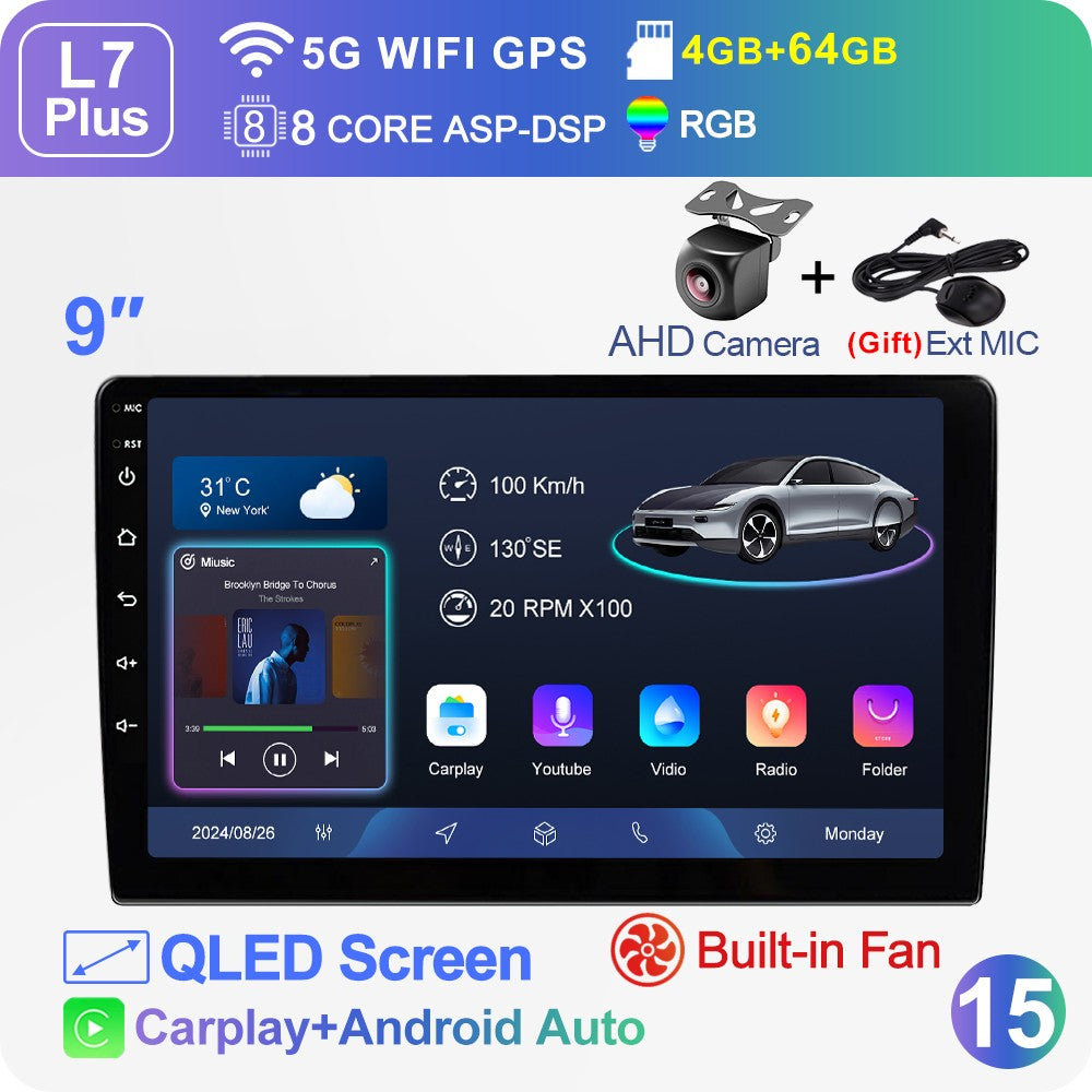 LEHX L3X 5G WIFI 2din 9 inch Android 15 Car Radio Steeo CarPlay gps for Toyota VW Hyundai Kia Honda LADA FIAT Autoradio Headunit