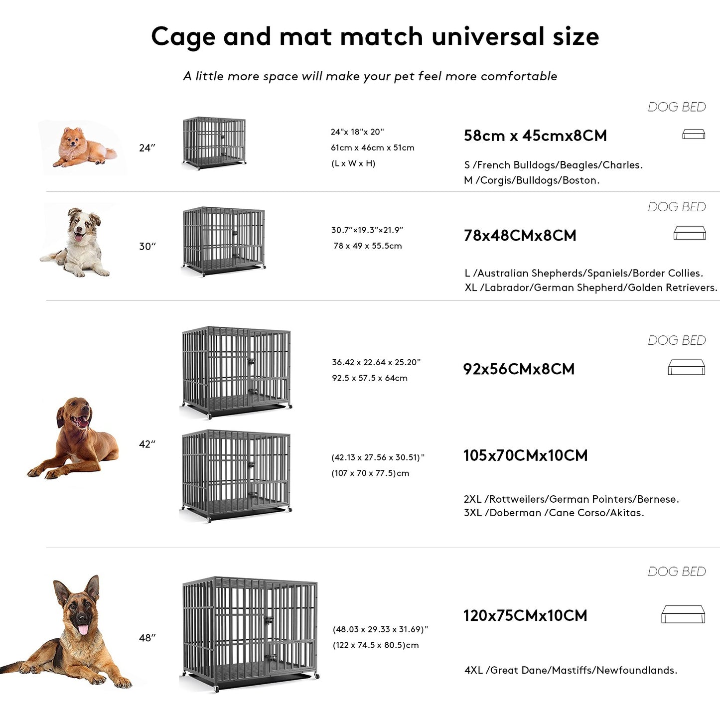 Camas laváveis para cães grandes Confortável Cama ortopédica para cães de espuma Travesseiro para animais de estimação Cama para cães de canil