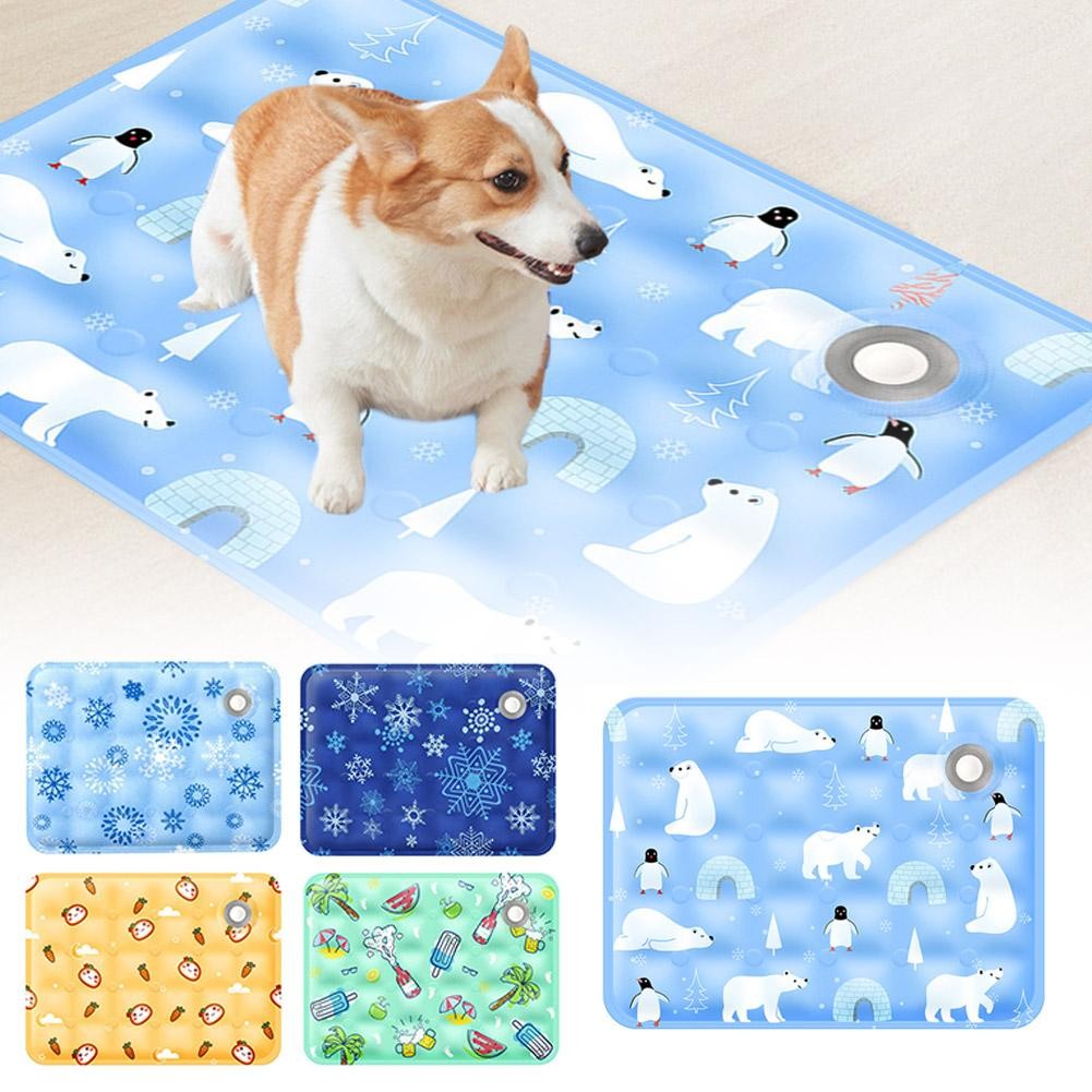Almofada de Gelo para Animais de Estimação de Verão Gato Cão Resfriamento Gel de Gelo Macio Almofada para Animais de Estimação Almofada Fresca para Gato Ninho de Gelo para Animais de Estimação Almofada de Gelo Fresca