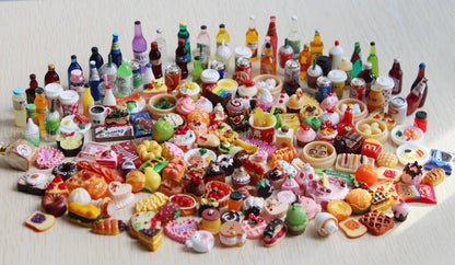 1:6 Miniature Dollhouse Food Supermarket Mini Snack Simulation Cake Wine Drink for Blyth BJD Doll Kitchen Accessories Toy
