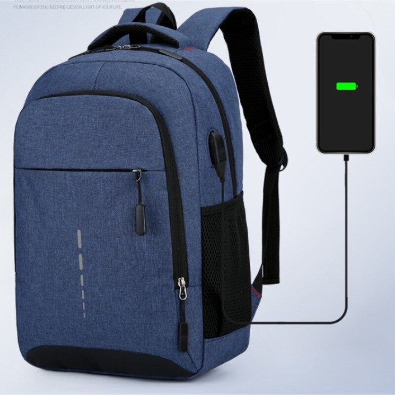 Mochila Masculina Grande Capacidade Simples Moda Viagem Feminina Estudante Notebook