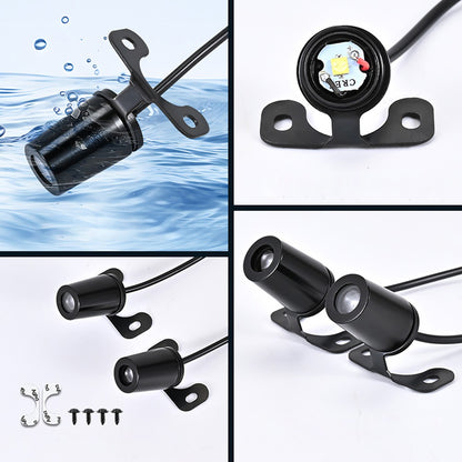 2Pcs Luz de Boas-Vindas LED Para Motocicleta Asas de Anjo Luzes de Projeção 8-30V Motocicleta Luz Decorativa Modificada Luzes Laser de Asa