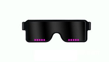 App Control Bluetooth Led Party Glasses Customized Languages USB Charge Flashing  Luminous Eyewear Christmas Concert Sunglasses