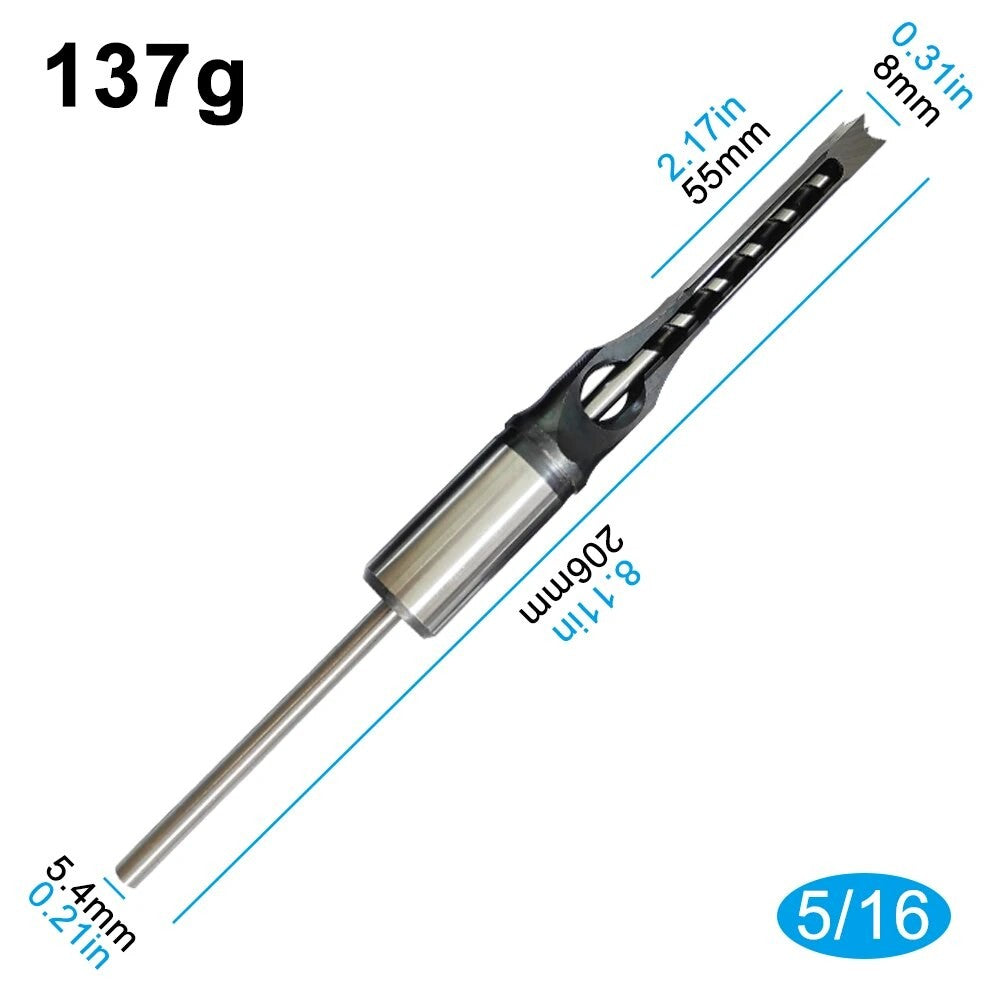 Broca para Marcenaria Sistema Britânico Furo Quadrado DIY Broca para Furo Quadrado Máquina de Fazer Espiga Acessórios para Ferramentas Elétricas