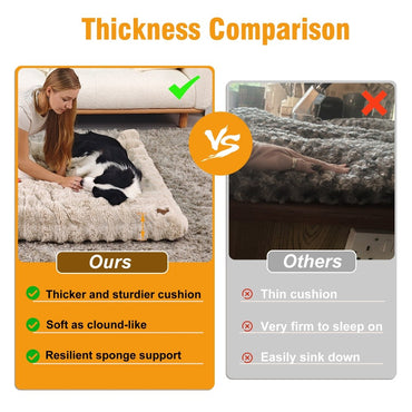 Cama para Cães Ultra Macia Almofada Macia para Pets Cama para Cães Grandes Colchão para Filhotes Tapete Lavável