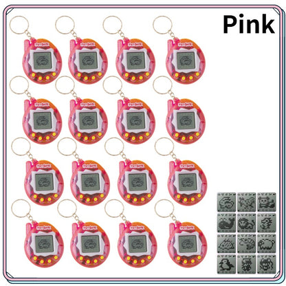 6-48PCS Virtual Pet Keychain Digital Pet Electronic Handheld Game Video Game Party Birthday Nostalgic 90s