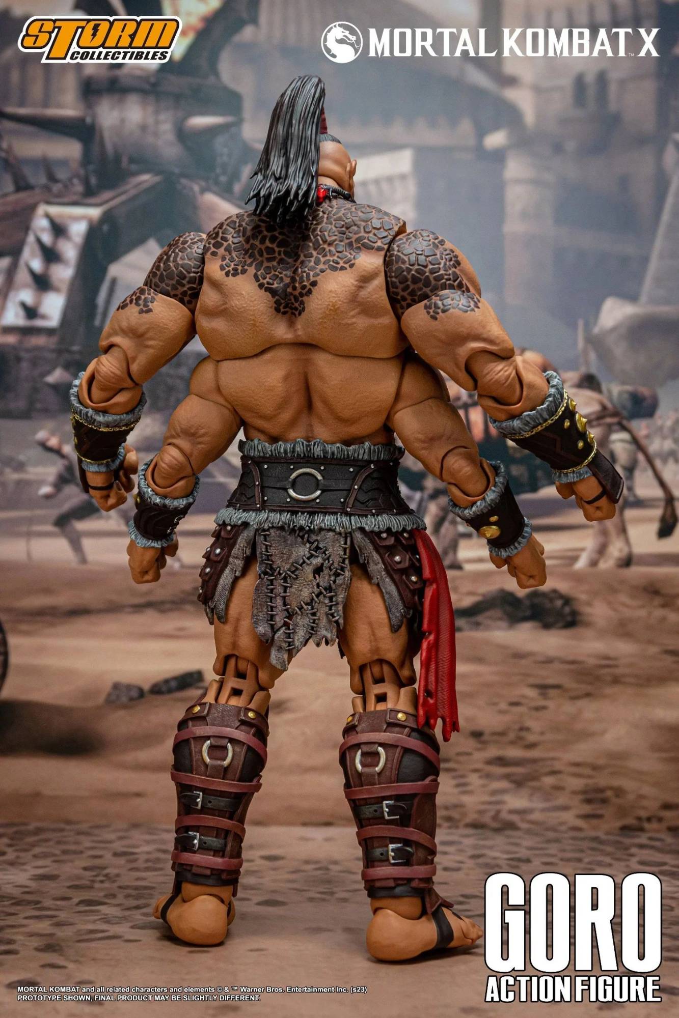 Em Estoque Storm Toys Mortal Kombat BOSS Final Shao Kahn DCMK14 Edição de Luxo Vilão Goro DCMK18 Boneco de Ação Modelo Brinquedos