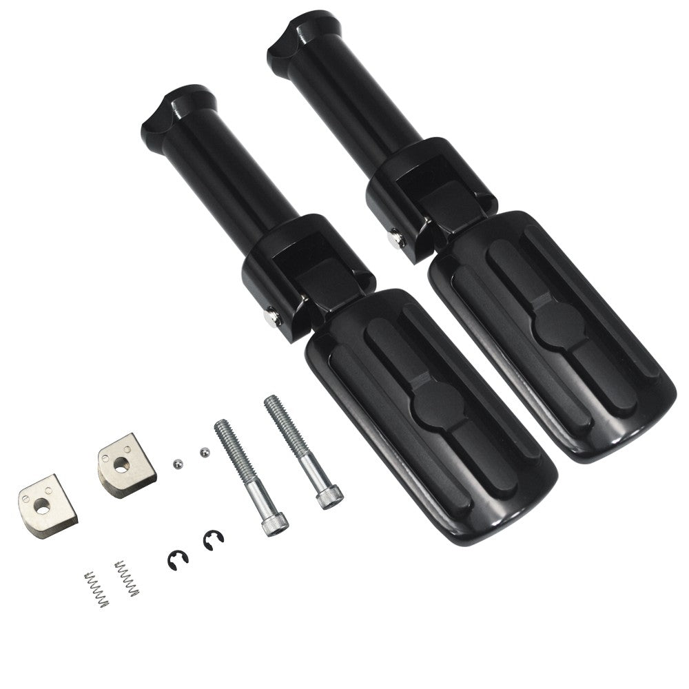 Motorcycle Rear Foot Peg Mounts Clevis Passenger Footpeg Support Kit Fit For Harley Davidson Softail 2018-2025 Gloss Black