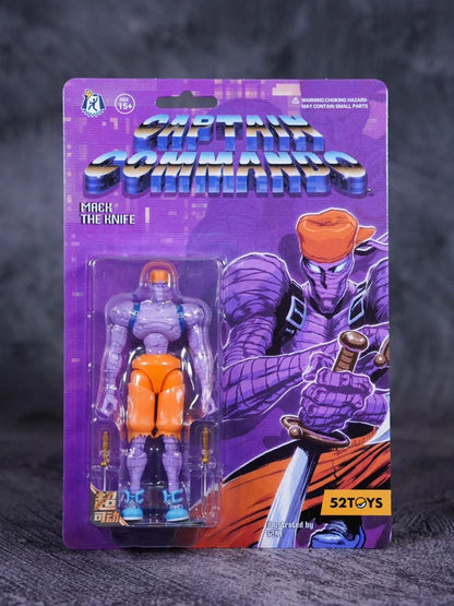 52toys Captain Commando 1/18 Figure Mack The Knife Ginzu The Ninja Baby Head Arcade Game Action Doll Toy Birthday Gifts Hot