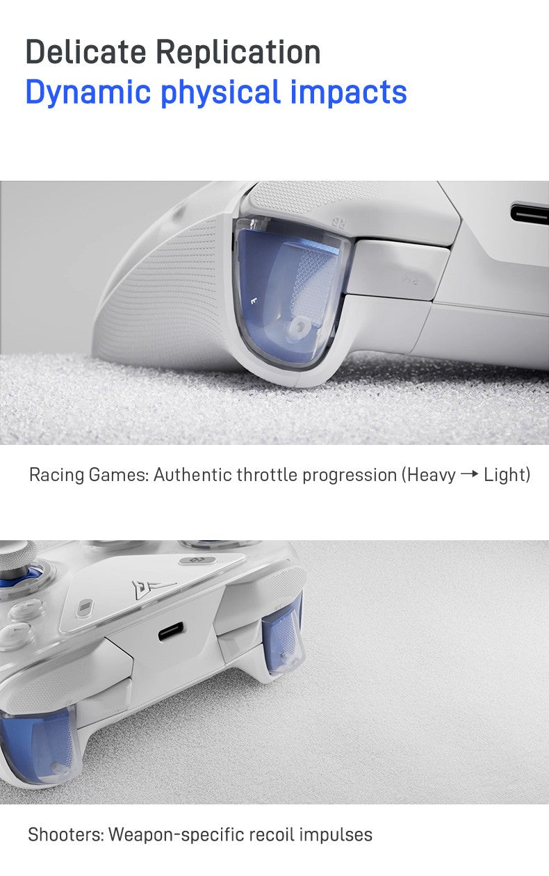 Flydigi Apex 5 Controller Gamepad Wireless Gamepad for PC /Switch/Phone/TV/Tablet Computer, Charging Dock with Cool RGB Screen