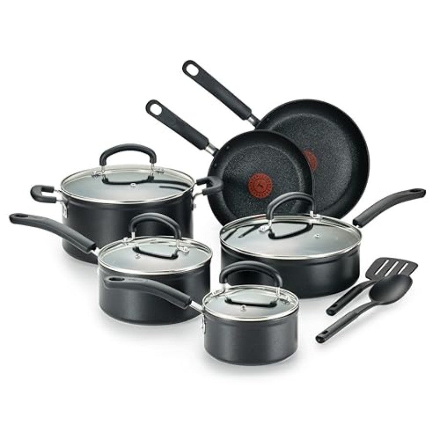 Advanced Nonstick Cookware Set 12 Piece Oven Broiler Safe 350F Kitchen Cooking Set W Fry Pans Saucepans Deep Saute Dutch Oven a