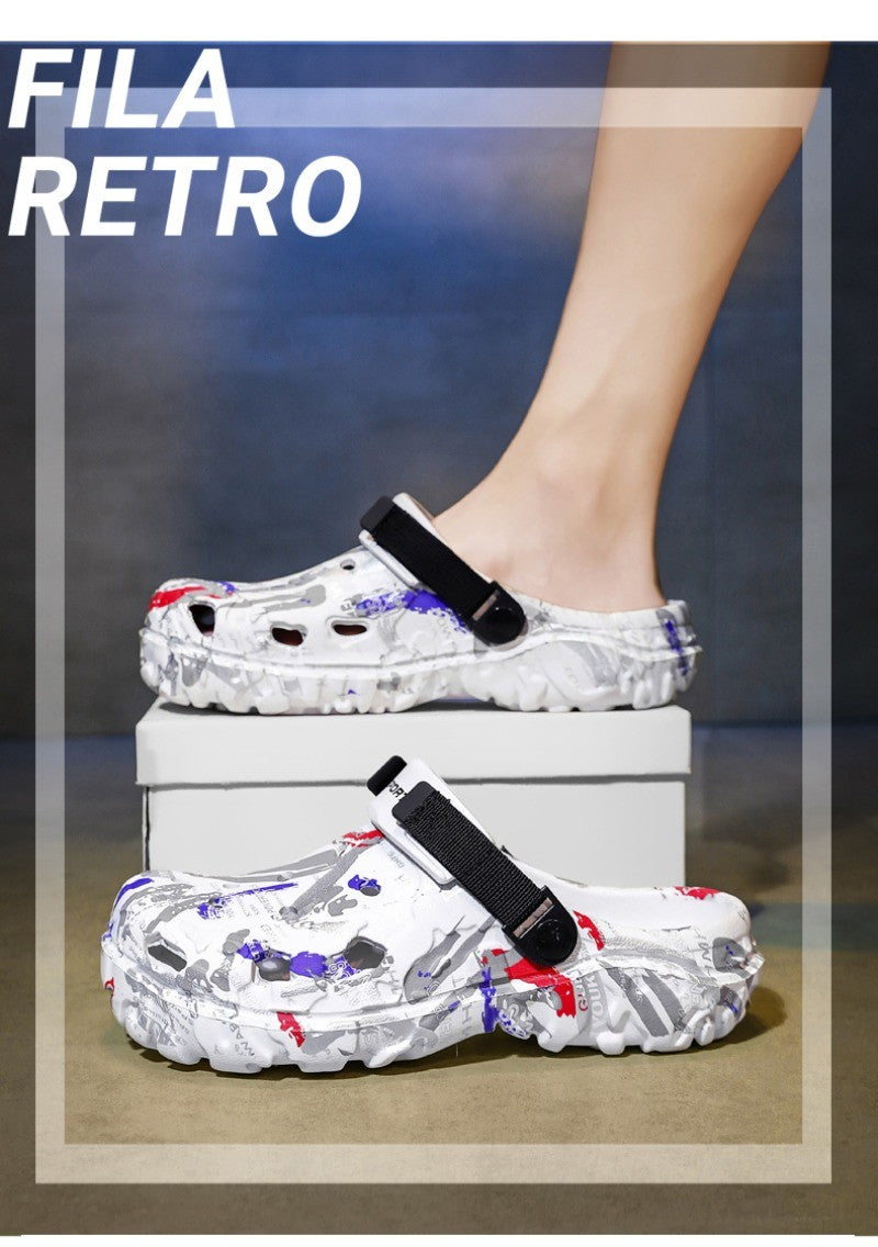 2025 Men's Summer Clogs Sandals Eva Slippers Men Fashion Flat Sandals Men Leisure Slides Men Casual Shoes Plus Size 46 47