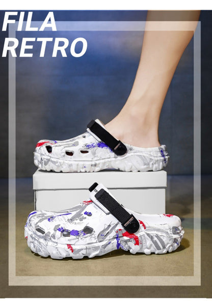 2025 Men's Summer Clogs Sandals Eva Slippers Men Fashion Flat Sandals Men Leisure Slides Men Casual Shoes Plus Size 46 47