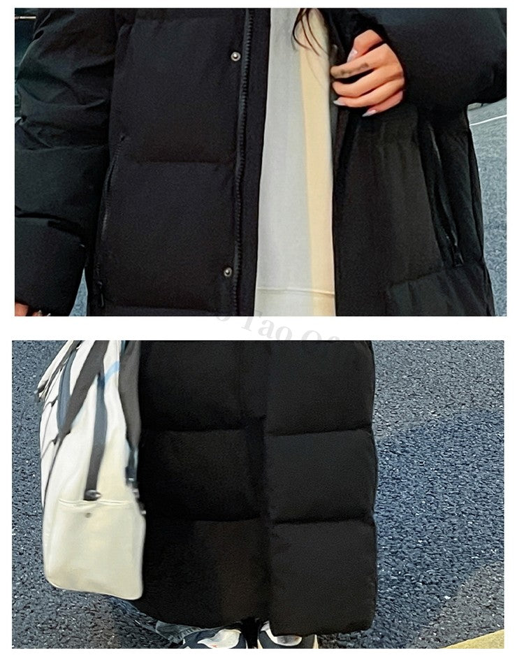 Maxbarley New 90 Goose Down Jacket Men Women Winter Thick Warm Long Knee Over Down Jacket High-quality Lightweight Puffer Coats