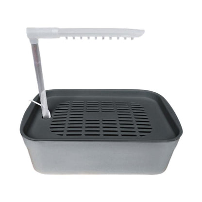 Banhadeira Elétrica para Pássaros 4X7B com Alimentação USB, Bacia de Banho para Papagaios, Para Cuidados de Aves em Casa com Controle Fácil do Fluxo de Água