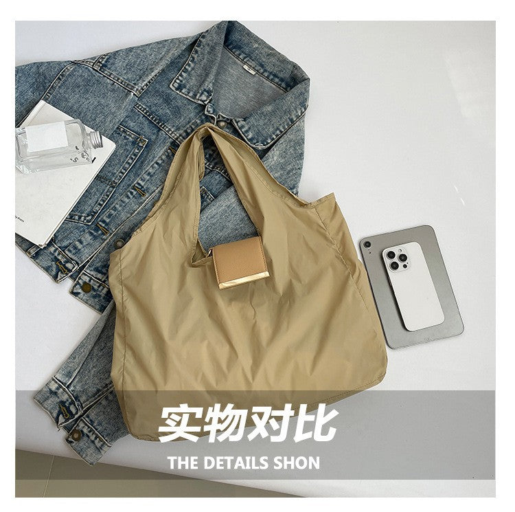 1PCS PU Polyester High Quality Hanging Bag for Shopping Large Capacity Foldable Portable Shopping Bag,Storage bag