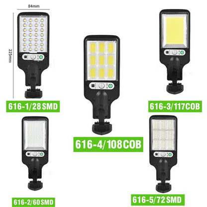 1-5 Pack Solar Street Lights Outdoor Waterproof Motion Sensor Wall LED with 3 Lighting Mode Solar Powered Lights for Garden