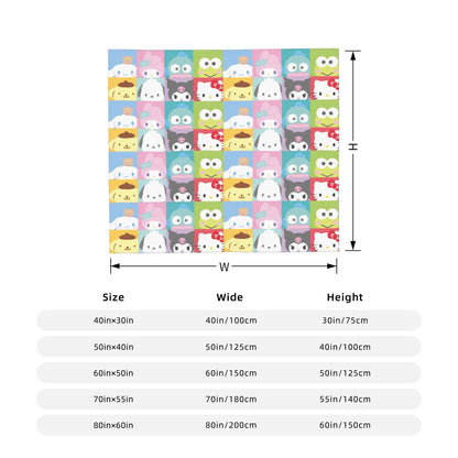 Hello Kitty Passeia de Bicicleta Pelúcia Cobertores Ótimas Mantas para Sofá Cama Sala de Estar 150*125cm Colcha