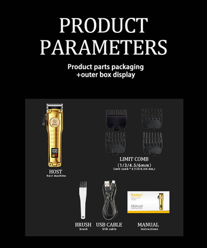 Kemei 510 Portable Travel Electric Hair Clipper Small Rechargeable Cordless Hair Cutting Machine Beard/Hair Trimmer Carving Too