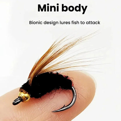 Flies Fly Fishing Lure 10/ 30/50Pcs Fishing Handmade Lures Assortment with Artificial Bait Hooks for Bass Trout Salmon
