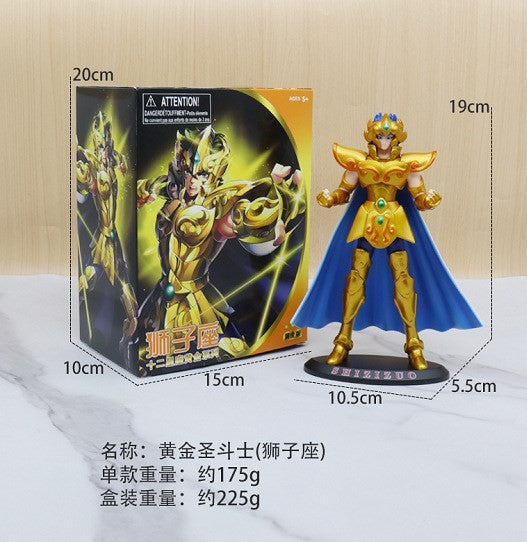 Anime Japonês Saint Seiya Figura Ikki de Fênix Hyoga Seiya Shiryu Boneco Colecionável em PVC Decoração 19cm