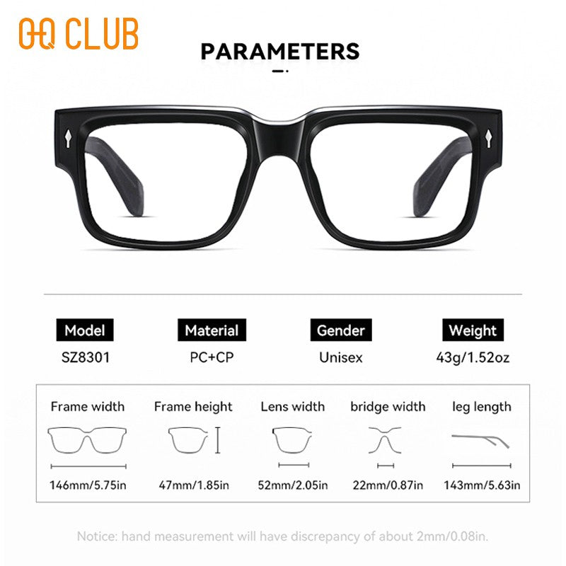 O-Q CLUB Blue Light Blocking Glasses for Sight for Men Sunglasses Women Lunette Pour Femme Original Optical Lenses With Recipe