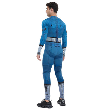 Adult Cosplay Fantastic Four Costume Halloween Party Jumpsuit for Men Women Superhero Zentai Bodysuit Rave Festival Catsuit