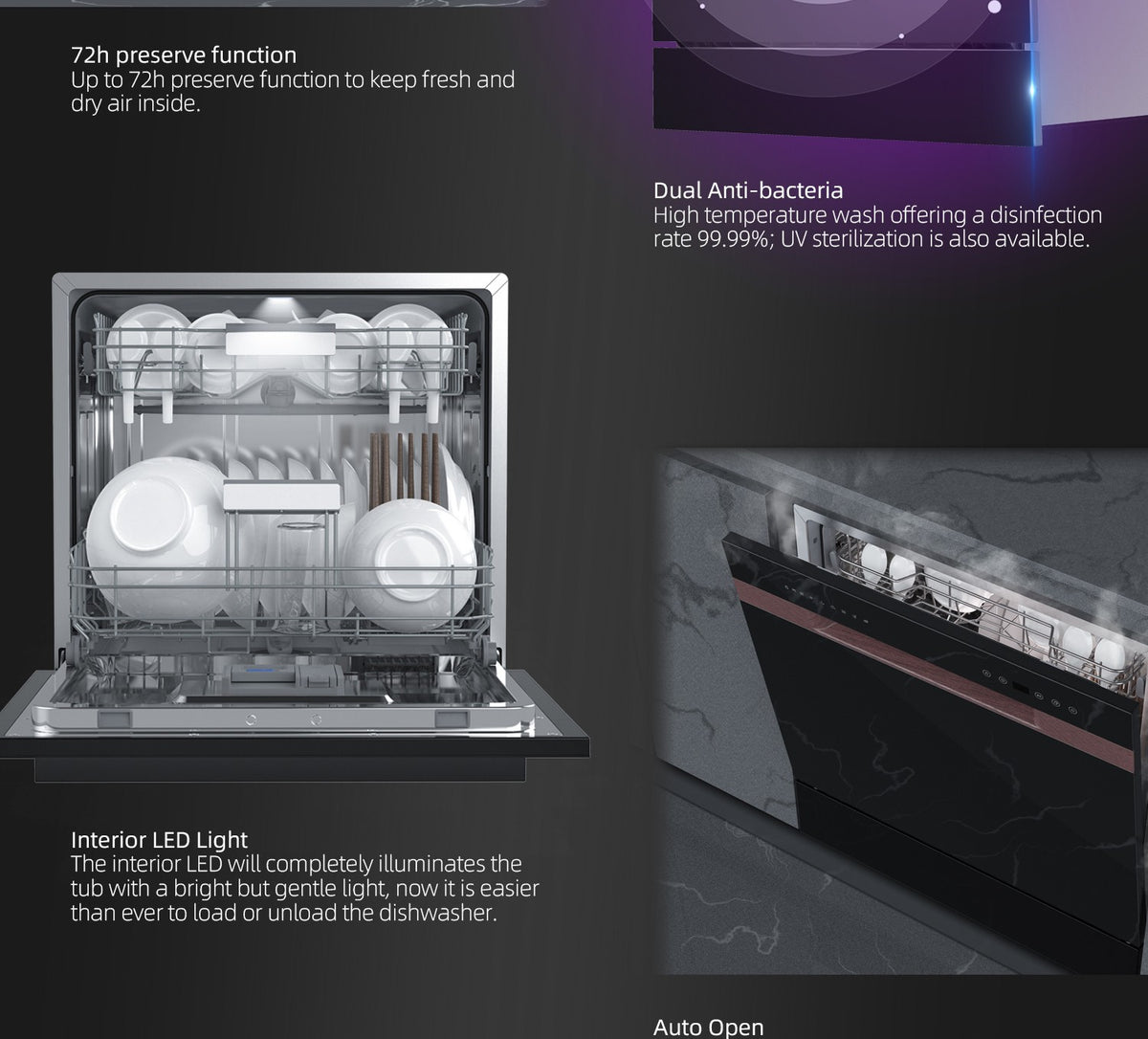 New Design Dishwasher Ultrasonic Smart  Dishwasher