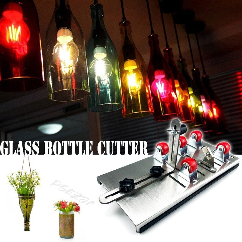 Cortador de Vidro Profissional de 1 Peça para Garrafas, Material de Aço Inoxidável, Ferramenta de Corte DIY, Máquina para Cortar Garrafas de Vinho e Cerveja