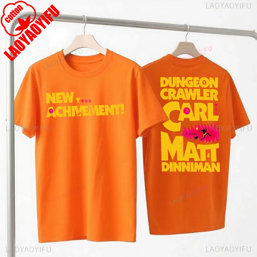 New Achievement Dungeon Crawler Carl Shirt Gift for Reader Fantasy Science Fiction Book Lover Donut Fan Tops Bookish Tees
