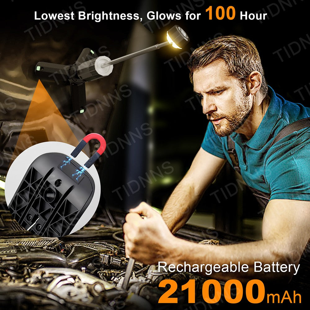 Telescopic Camping Light Rechargeable 21000mAh Portable Outdoor Camping Lantern 4 Light Modes With Tripod Storage Bag Emergency