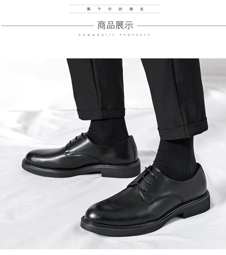 Classic Brogue Office Leather Shoes Men Casual Business Leather Shoes Korean Formal Oxford Men's Dress Shoes