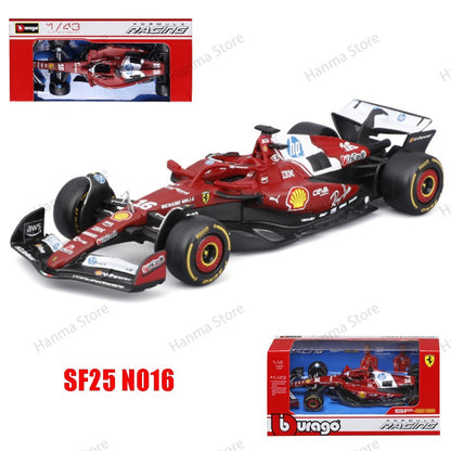 Bburago 1:43 Mercedes-AMG Petronas F1 Team W15 2024 #44 Hamilton #63 George Russell Carro Liga Fundido Modelo Brinquedo Colecionável