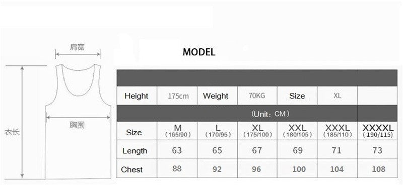 Cotton Tank Top Men  Summer Shirt Solid Color Undershirts soft O-neck plus size M to 4XL